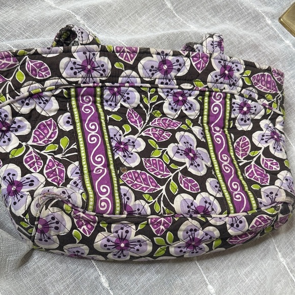 Vera Bradley Plum Petals Designer Little Betsy Bag PRELOVED w/callouts Fall 2011 - Picture 12 of 13